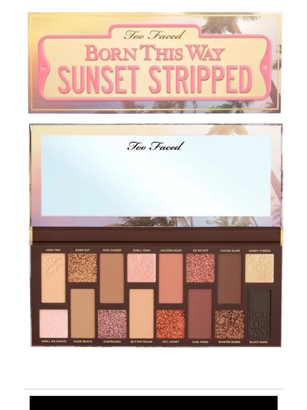 Too Faced Born This Way Sunset Stripped Eyeshadow Palette - Pink/Peach Shades